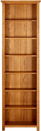 vidaXL - Boekenkast - met - 7 - schappen - 60x22x200 - cm - massief - eikenhout