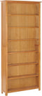 vidaXL - Boekenkast - met - 7 - schappen - 90x22,5x200 - cm - massief - eikenhout