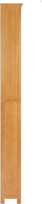 vidaXL - Boekenkast - met - 7 - schappen - 90x22,5x200 - cm - massief - eikenhout