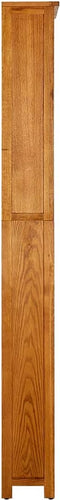 vidaXL - Boekenkast - met - 7 - schappen - 90x22,5x200 - cm - massief - eikenhout