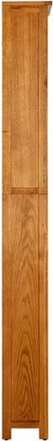vidaXL - Boekenkast - met - 7 - schappen - 90x22,5x200 - cm - massief - eikenhout