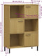 vidaXL - Boekenkast - met - metalen - poten - OSLO - 90x35x128,5 - cm - hout - bruin