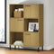 vidaXL - Boekenkast - met - metalen - poten - OSLO - 90x35x128,5 - cm - hout - bruin