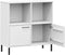 vidaXL - Boekenkast - met - metalen - poten - OSLO - 90x35x90,5 - cm - hout - wit