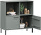 vidaXL - Boekenkast - met - metalen - poten - OSLO - 90x35x90,5 - cm - hout - grijs