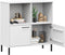 vidaXL - Boekenkast - met - metalen - poten - OSLO - 90x35x90,5 - cm - hout - wit