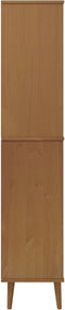 vidaXL - Boekenkast - MOLDE - 85x35x170,5 - cm - massief - grenenhout - bruin