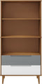 vidaXL - Boekenkast - MOLDE - 85x35x170,5 - cm - massief - grenenhout - bruin