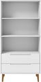 vidaXL - Boekenkast - MOLDE - 85x35x170,5 - cm - massief - grenenhout - wit