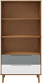 vidaXL - Boekenkast - MOLDE - 85x35x170,5 - cm - massief - grenenhout - bruin