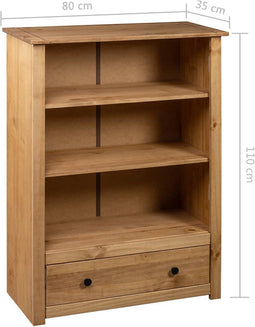 vidaXL - Boekenkast - Panama - Range - 80x35x110 - cm - massief - grenenhout
