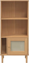 vidaXL - Boekenkast - SENJA - rattan-look - 60x35x130 - cm - grenenhout - bruin