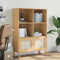 vidaXL - Boekenkast - SENJA - rattan-look - 90x35x130 - cm - grenenhout - bruin