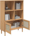 vidaXL - Boekenkast - SENJA - rattan-look - 90x35x130 - cm - grenenhout - bruin
