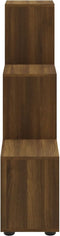 vidaXL - Boekenkast - trapvormig - 107 - cm - bewerkt - hout - bruin - eikenkleur