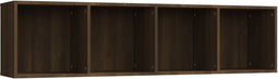 vidaXL - Boekenkast/tv-meubel - 143x30x36 - cm - bewerkt - hout - bruineikenkleur