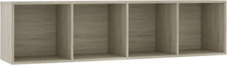 vidaXL - Boekenkast/tv-meubel - 143x30x36 - cm - sonoma - eikenkleurig