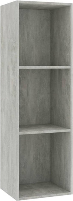 vidaXL - Boekenkast/tv-meubel - 36x30x114 - cm - bewerkt - hout - betongrijs