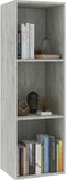 vidaXL - Boekenkast/tv-meubel - 36x30x114 - cm - bewerkt - hout - betongrijs