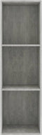 vidaXL - Boekenkast/tv-meubel - 36x30x114 - cm - bewerkt - hout - betongrijs