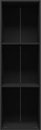 vidaXL - Boekenkast/tv-meubel - 36x30x114 - cm - bewerkt - hout - zwart