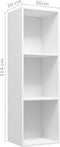 vidaXL - Boekenkast/tv-meubel - 36x30x114 - cm - bewerkt - hout - wit