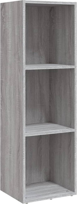 vidaXL - Boekenkast/tv-meubel - 36x30x114 - cm - hout - grijs - sonoma - eiken