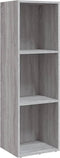 vidaXL - Boekenkast/tv-meubel - 36x30x114 - cm - hout - grijs - sonoma - eiken