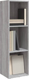 vidaXL - Boekenkast/tv-meubel - 36x30x114 - cm - hout - grijs - sonoma - eiken