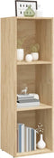 vidaXL - Boekenkast/tv-meubel - 36x30x114cm - bewerkt - hout - sonoma - eikenkleur