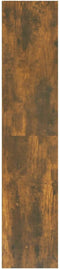vidaXL - Boekenkast - / - tv-meubel - 36x30x143 - cm - bewerkt - hout - gerookt - eiken