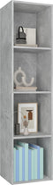vidaXL - Boekenkast/tv-meubel - 36x30x143 - cm - bewerkt - hout - betongrijs