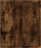 vidaXL - Boekenkast - / - tv-meubel - 36x30x143 - cm - bewerkt - hout - gerookt - eiken