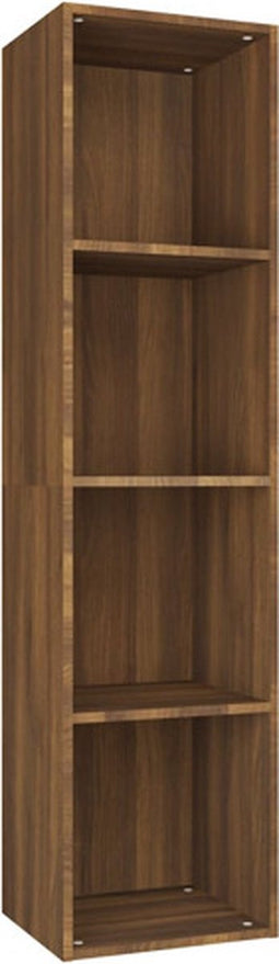 vidaXL - Boekenkast - / - tv-meubel - 36x30x143 - cm - bruin - eikenkleur