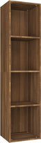 vidaXL - Boekenkast - / - tv-meubel - 36x30x143 - cm - bruin - eikenkleur