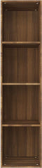vidaXL - Boekenkast - / - tv-meubel - 36x30x143 - cm - bruin - eikenkleur