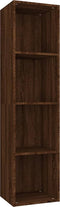 vidaXL - Boekenkast - / - tv-meubel - 36x30x143 - cm - bruin - eikenkleur