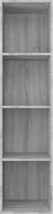 vidaXL - Boekenkast - / - tv-meubel - 36x30x143 - cm - grijs - sonoma - eikenkleurig