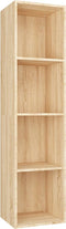vidaXL - Boekenkast/tv-meubel - 36x30x143cm - bewerkt - hout - sonoma - eikenkleur