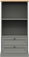 vidaXL - Boekenkast - VIGO - 60x35x114,5 - cm - massief - grenenhout - grijs