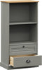 vidaXL - Boekenkast - VIGO - 60x35x114,5 - cm - massief - grenenhout - grijs
