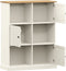 vidaXL - Boekenkast - VIGO - 90x35x114,5 - cm - massief - grenenhout - wit