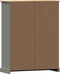 vidaXL - Boekenkast - VIGO - 90x35x114,5 - cm - massief - grenenhout - grijs