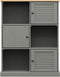 vidaXL - Boekenkast - VIGO - 90x35x114,5 - cm - massief - grenenhout - grijs