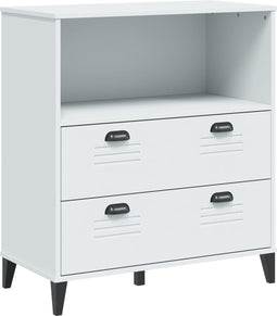 vidaXL - Boekenkast - VIKEN - 80x40x90 - cm - massief - grenenhout - wit