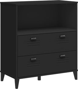 vidaXL - Boekenkast - VIKEN - 80x40x90 - cm - massief - grenenhout - zwart