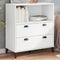 vidaXL - Boekenkast - VIKEN - 80x40x90 - cm - massief - grenenhout - wit