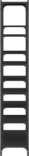 vidaXL - Boekenrek - 100x32x170 - cm - bewerkt - hout - en - ijzer - zwart