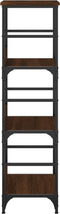 vidaXL - Boekenrek - 50x33x117,5 - cm - bewerkt - hout - bruin - eikenkleur
