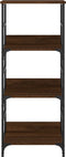 vidaXL - Boekenrek - 50x33x117,5 - cm - bewerkt - hout - bruin - eikenkleur